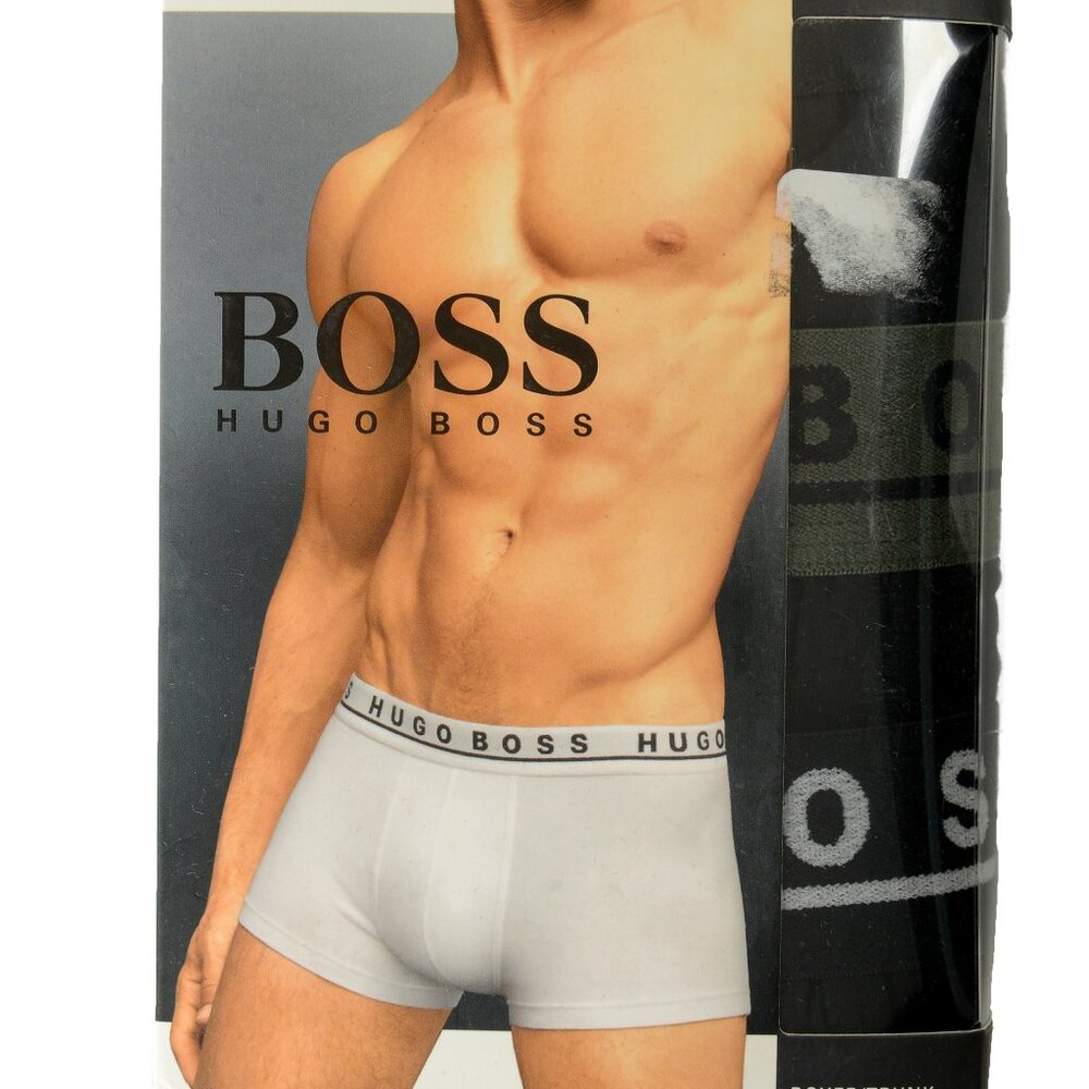 Hugo Boss Men's Trunk 3P CO/EL 3 Pack Stretch Boxer/Trunk Underwear US 2XL IT 56